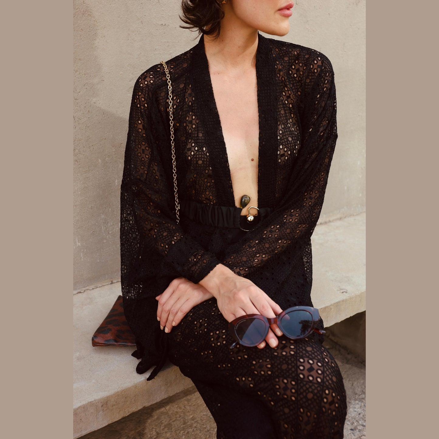 Conjunto Sicilia Preto
